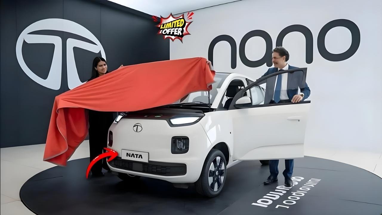Tata Nano Electric 2025 Launched 350KM Range, Sunroof & Large Touchscreen at ₹6,999 EMI